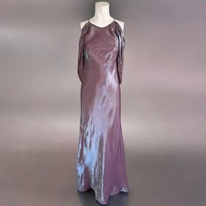 vintage night way collections metallic color shift prom dress formal gown